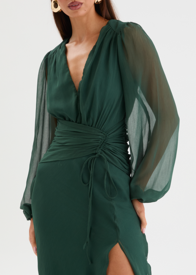 Moonstruck Maxi Dress - Forest Green
