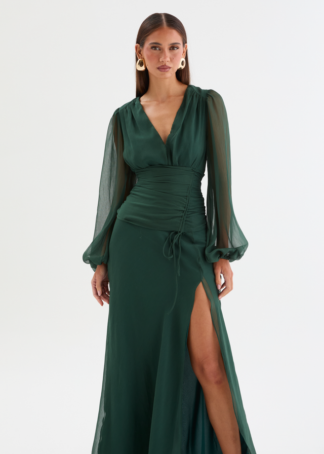 Moonstruck Maxi Dress - Forest Green