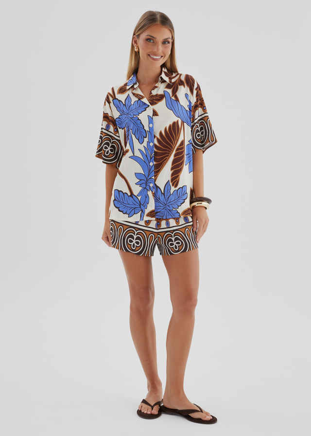 Keilani Set - Choc Blue Palm