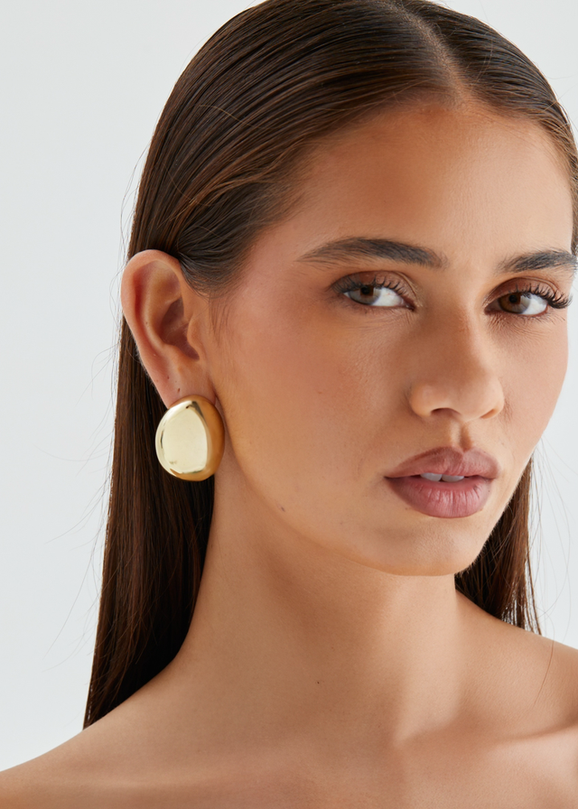 Lunette Earrings - Gold