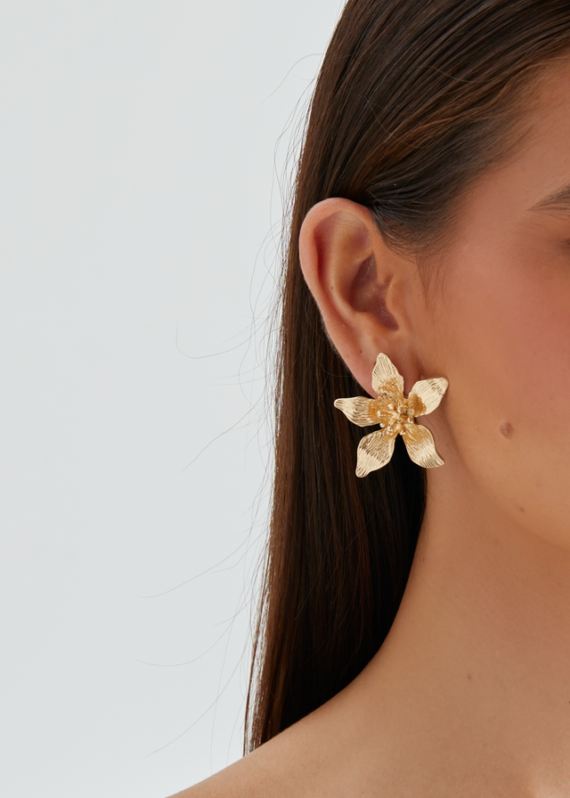 Floradora Earrings - Gold