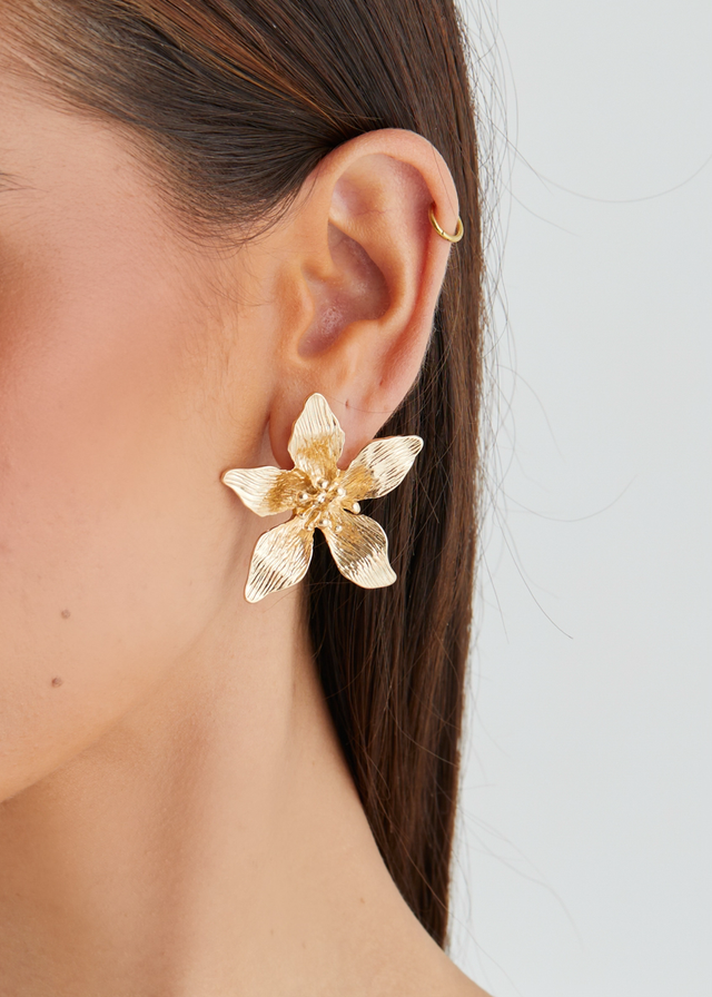 Floradora Earrings - Gold