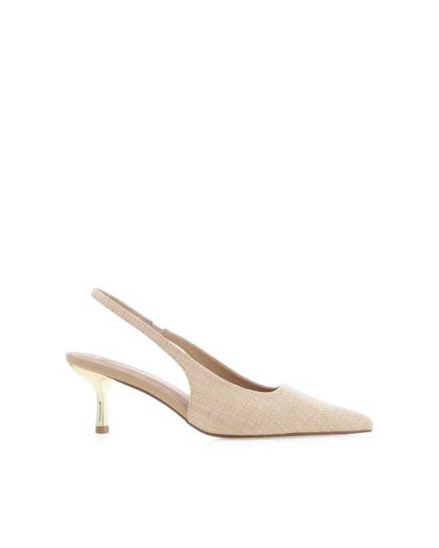 Gemima Heels - Natural Raffia