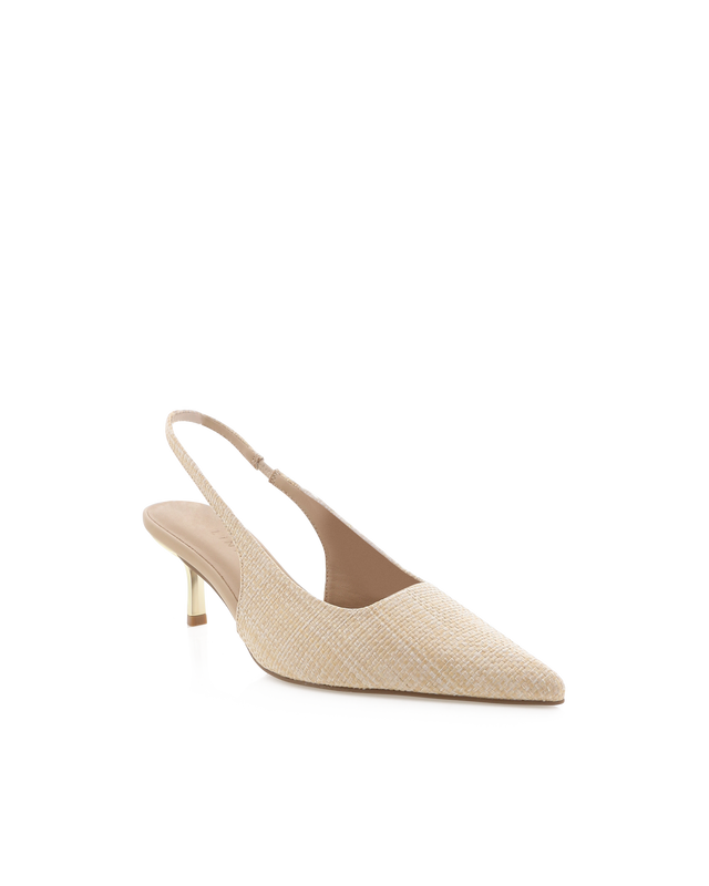 Gemima Heels - Natural Raffia