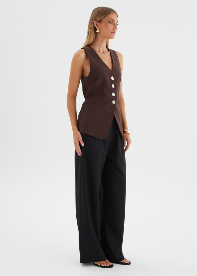 Sloane Vest - Espresso