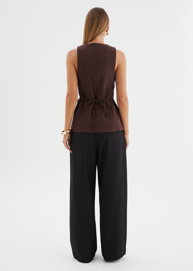 Sloane Vest - Espresso
