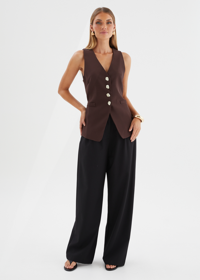 Sloane Vest - Espresso