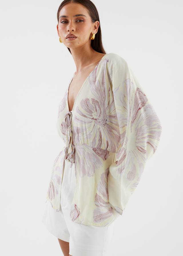 Origami Blouse - Seashell