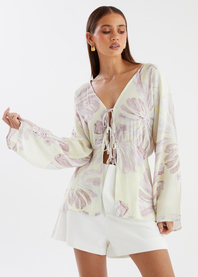 Origami Blouse - Seashell