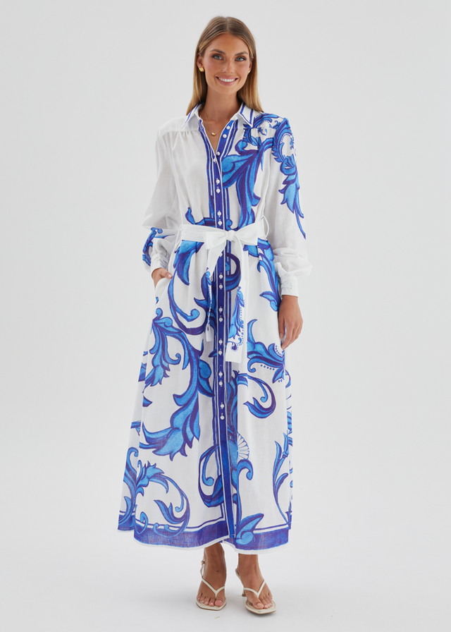 Sage Maxi Dress - Blue Zayna