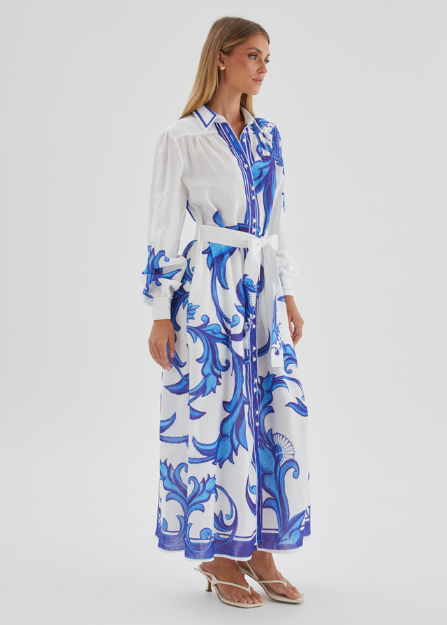 Sage Maxi Dress - Blue Zayna
