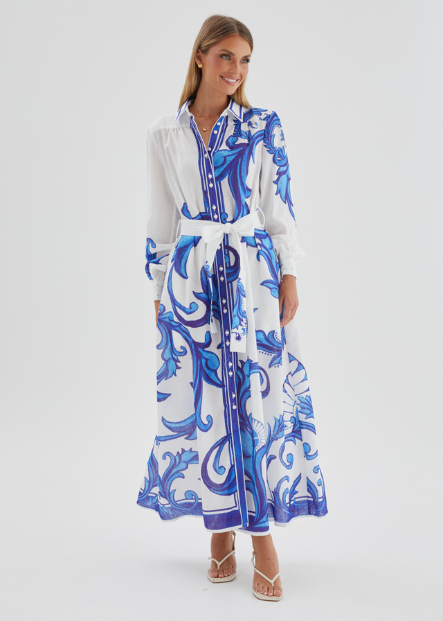 Sage Maxi Dress - Blue Zayna