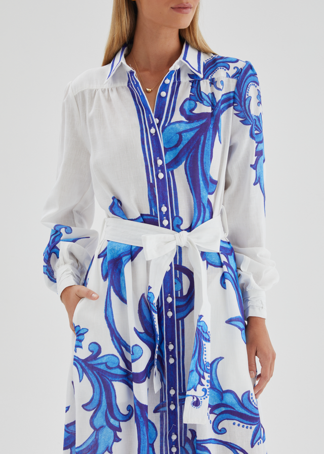 Sage Maxi Dress - Blue Zayna