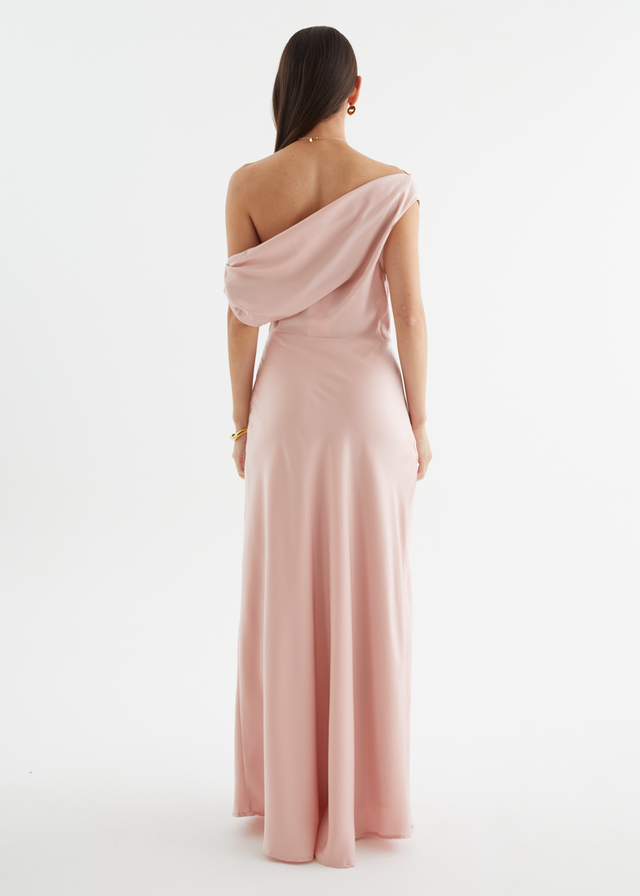 Rae Off Shoulder Maxi Dress - Blush