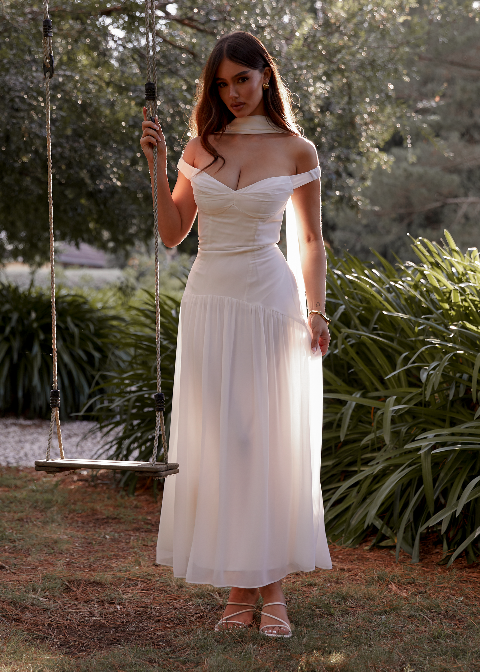 Kirah Off Shoulder Maxi Dress