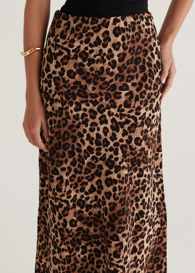 Cleo Maxi Skirt Leopard - Main Image