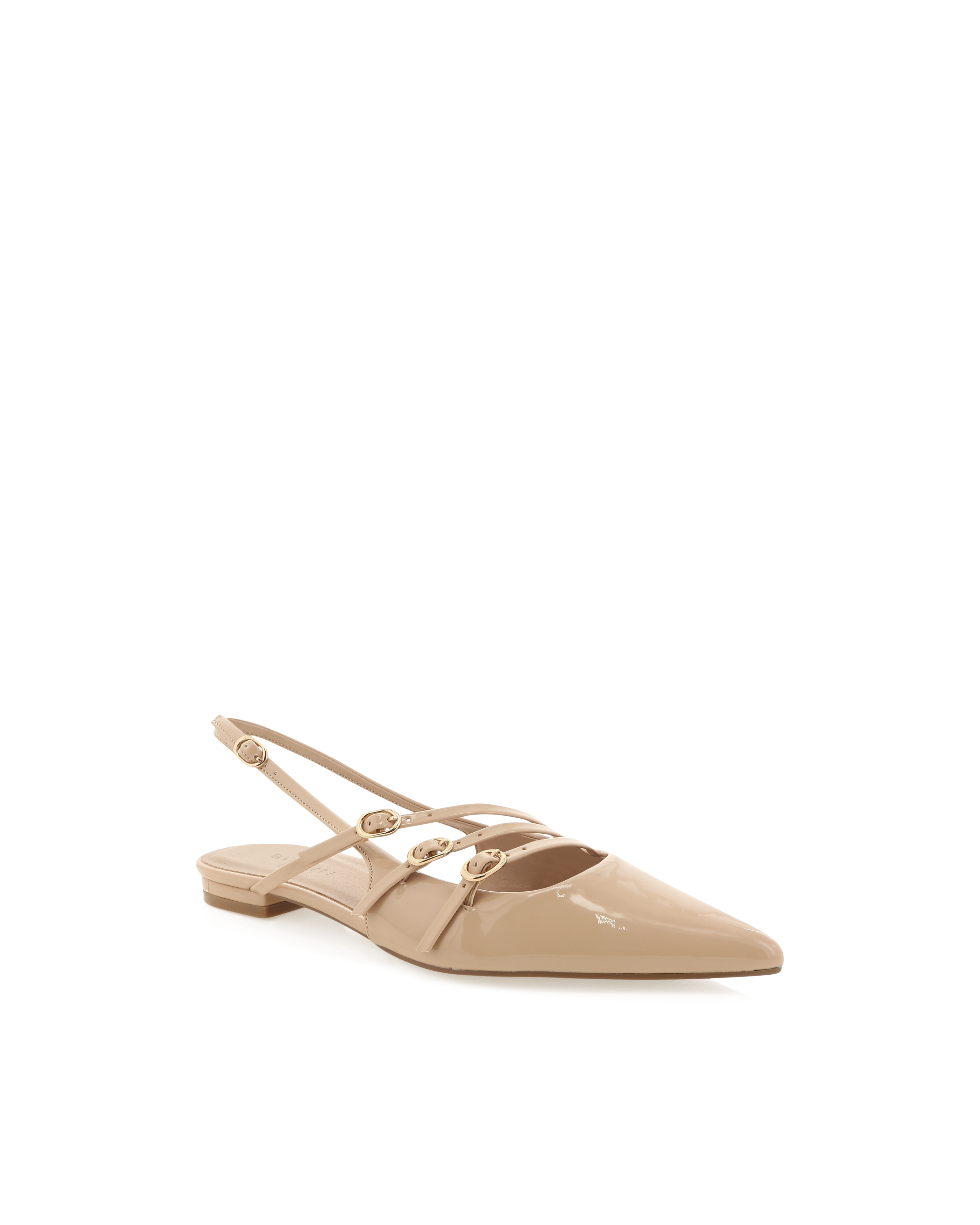 Hettie Flats - Beige Patent