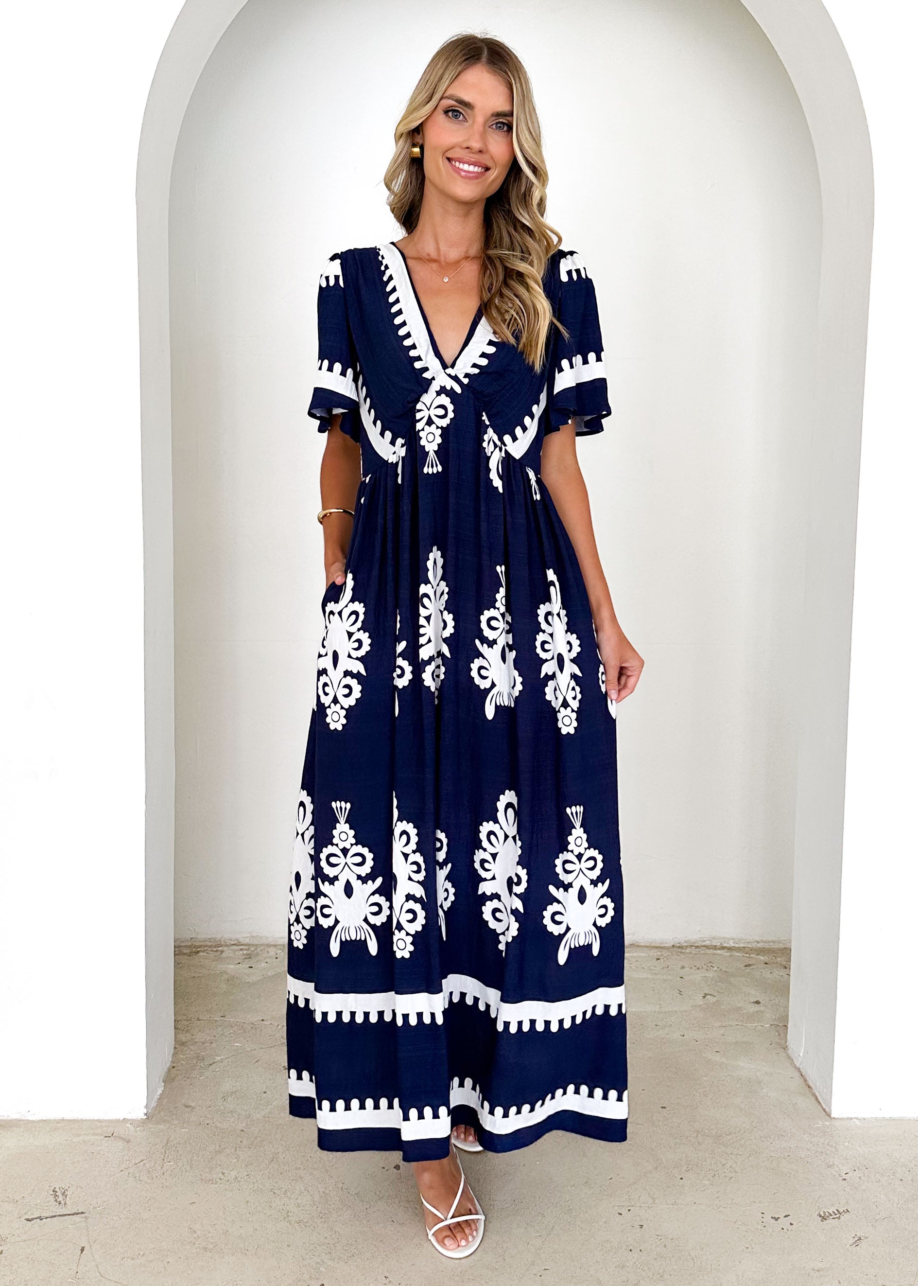 Renegade Maxi Dress - Navy