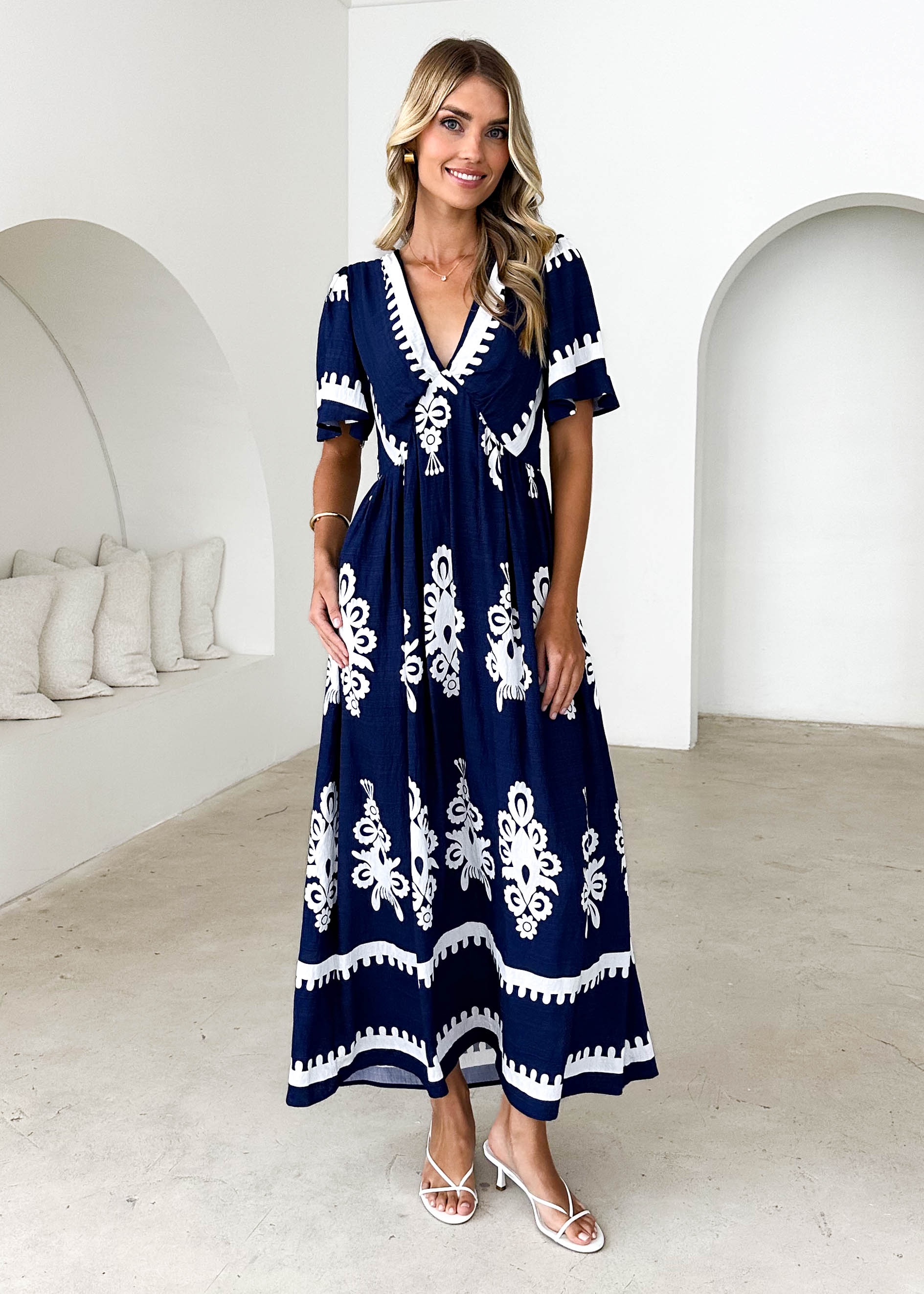 Renegade Maxi Dress - Navy