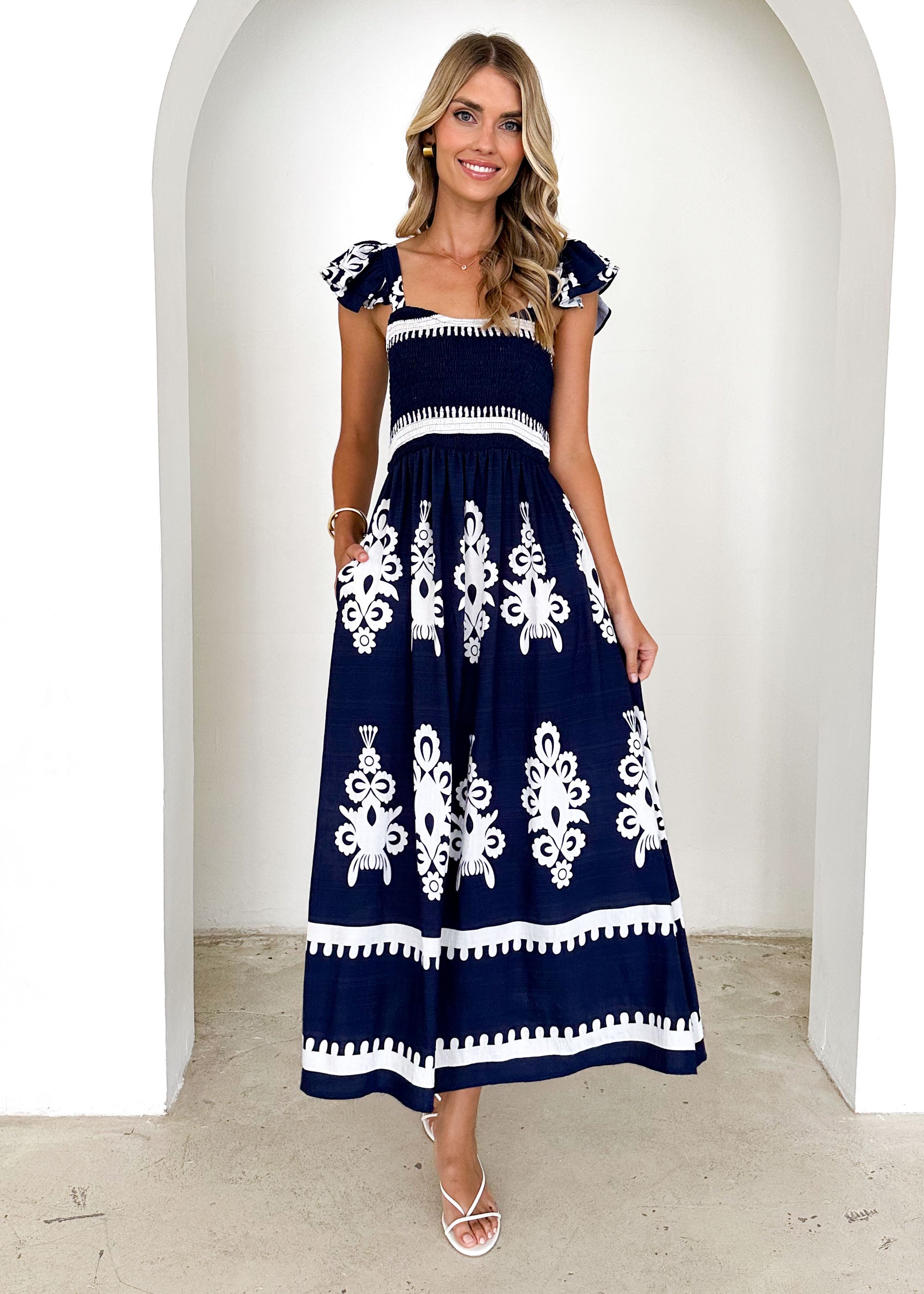 Outlaw Maxi Dress - Navy