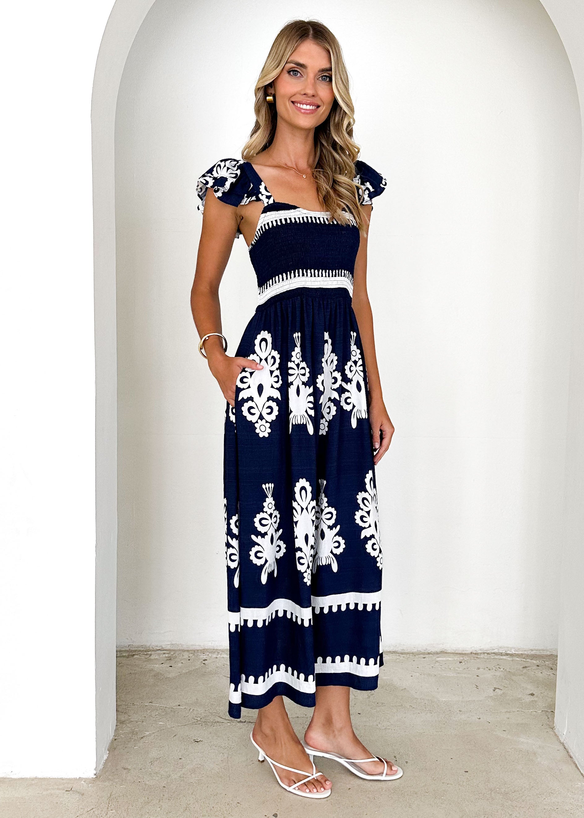 Outlaw Maxi Dress - Navy