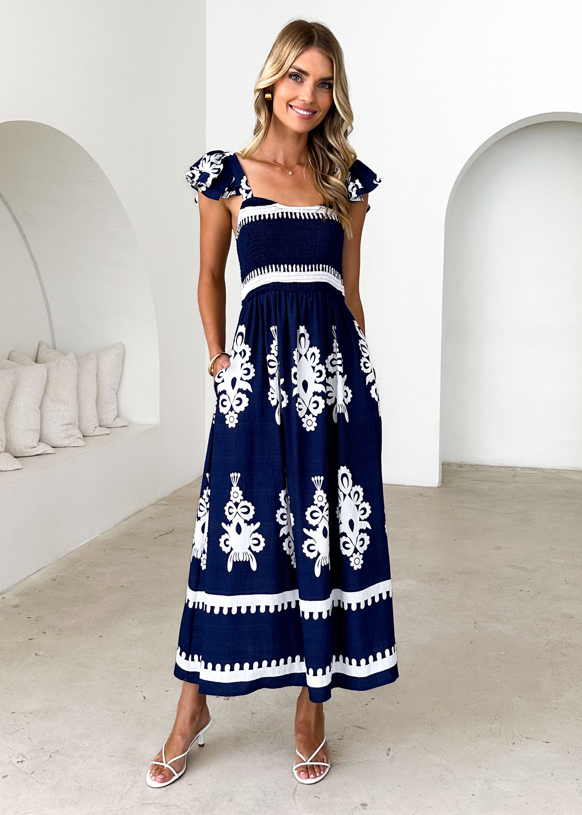 Outlaw Maxi Dress - Navy