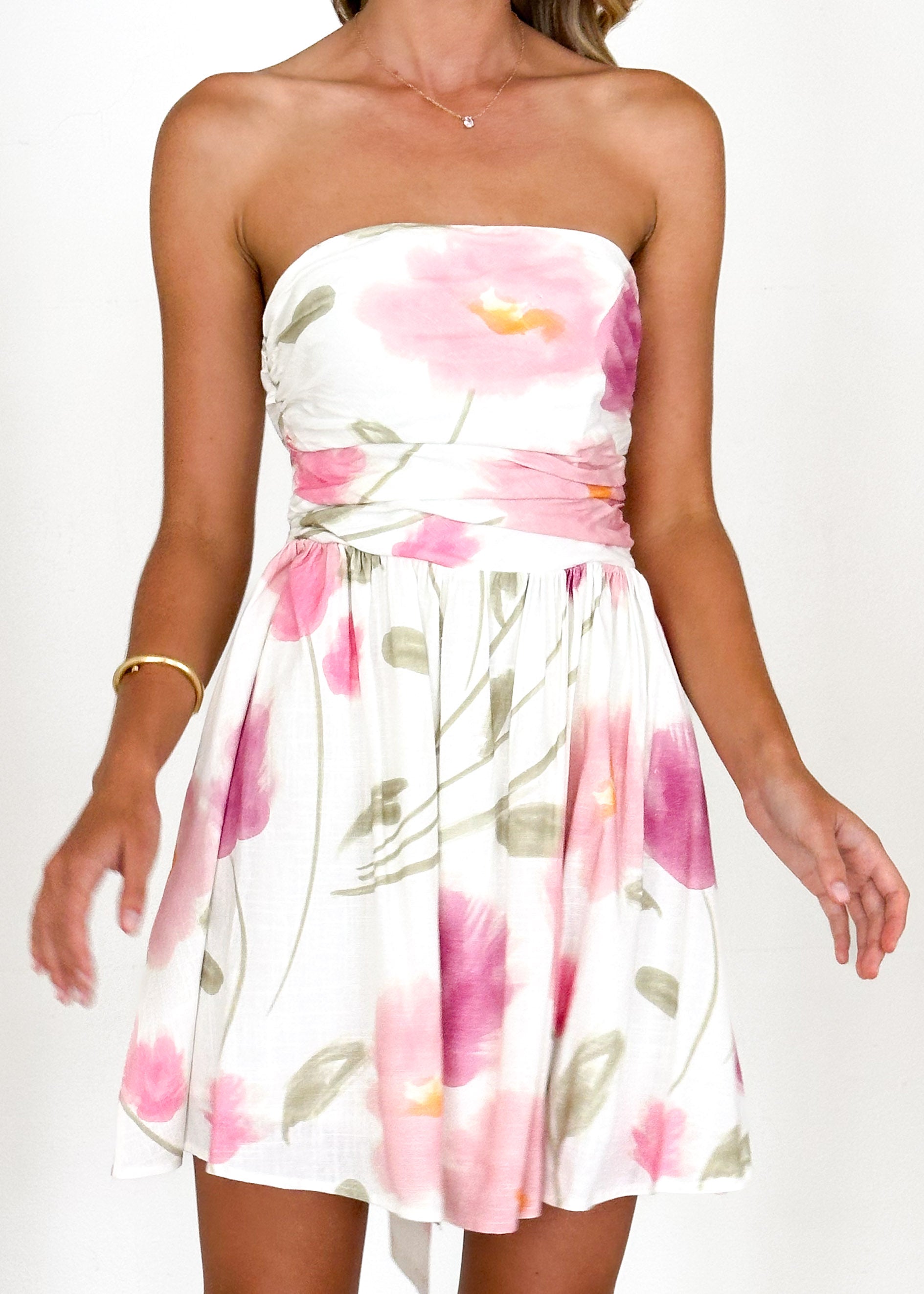 Kezia Strapless Dress - Blossom