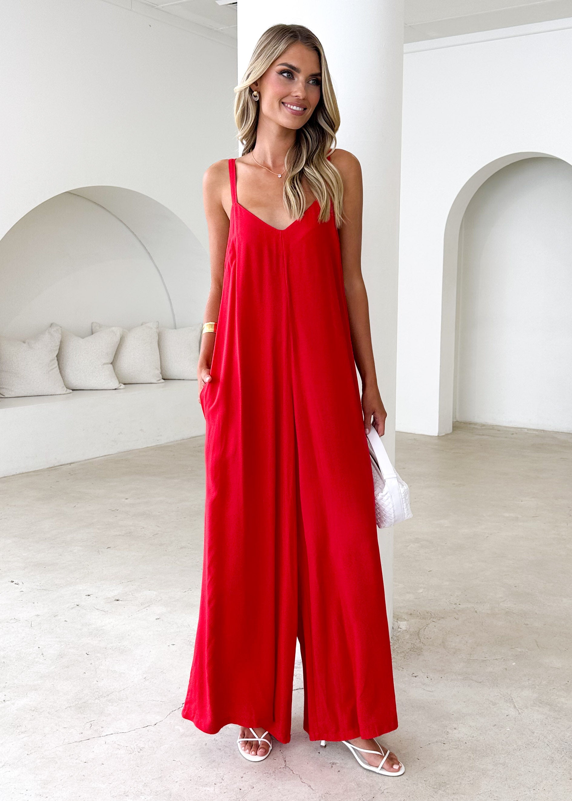 Karita Pantsuit - Red