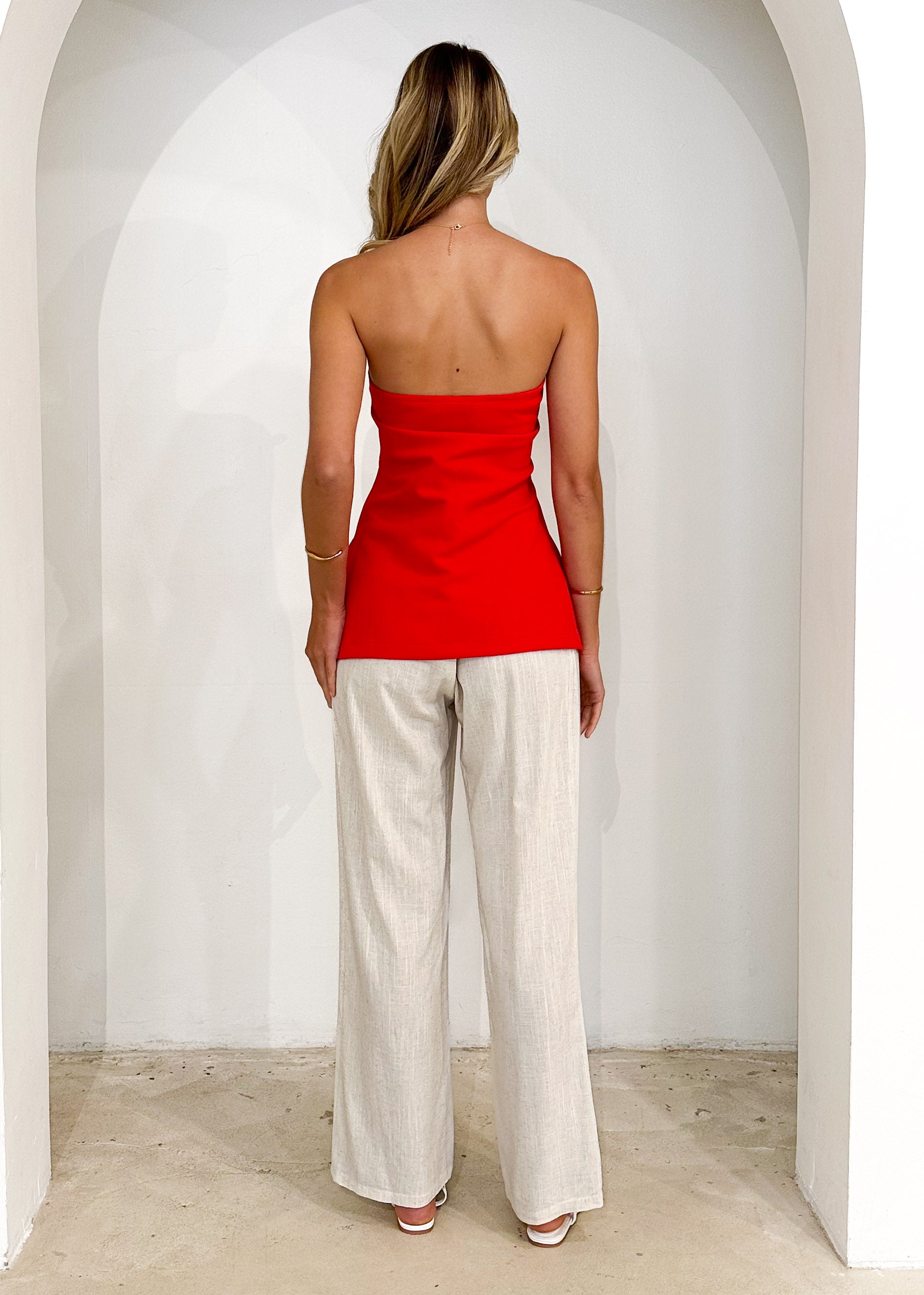 Kimili Strapless Top - Red