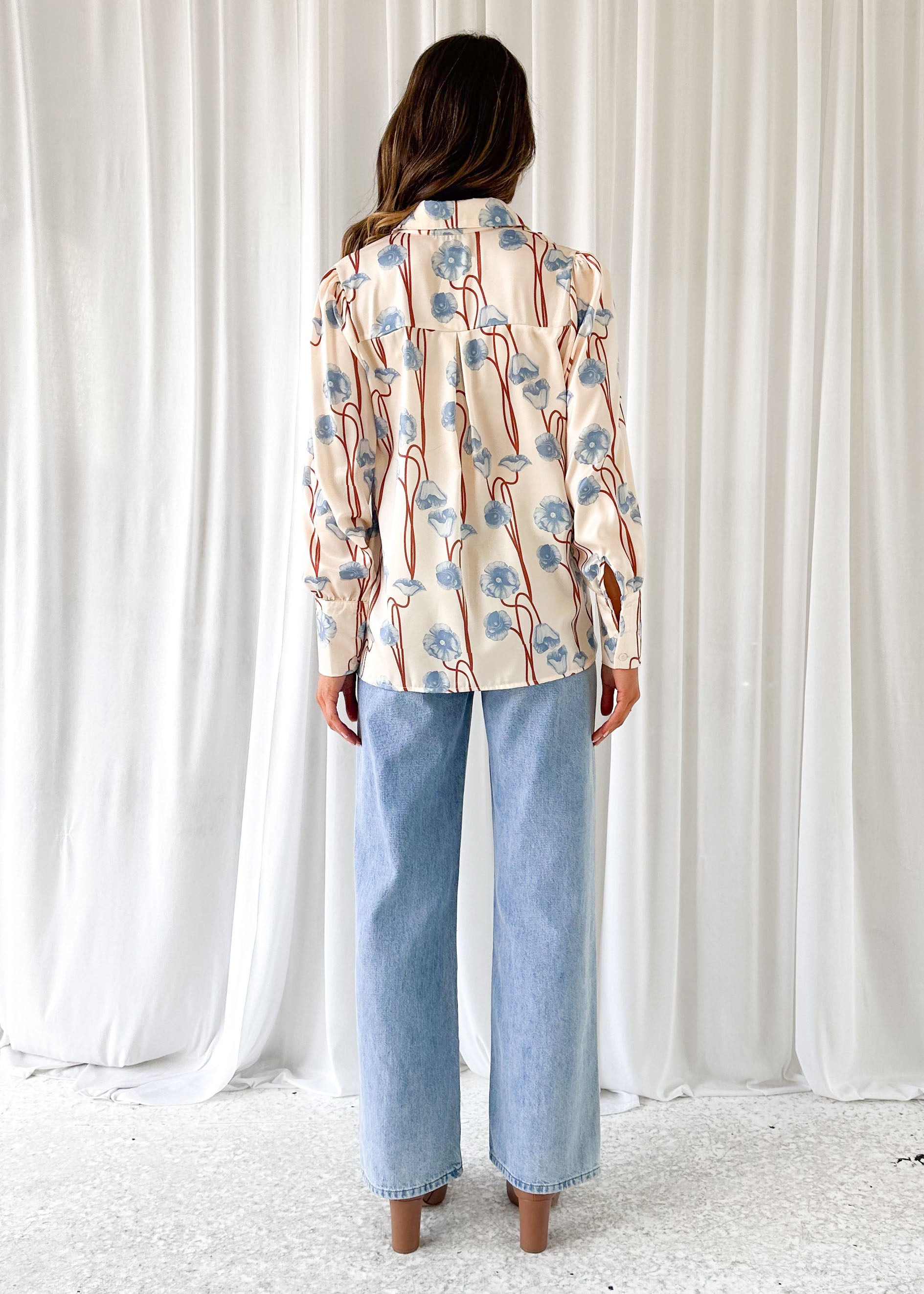 Daphney Shirt - Blue Poppy