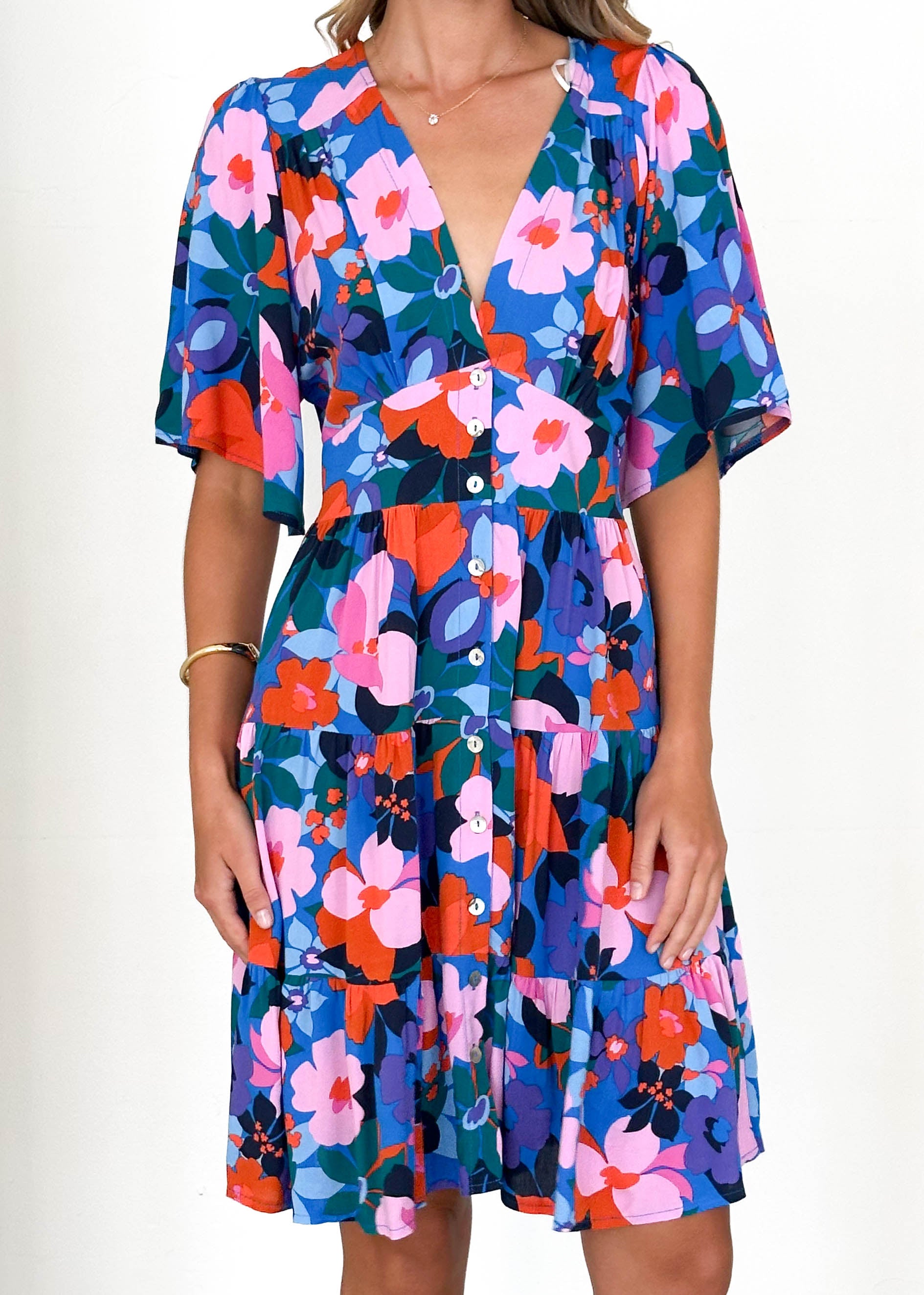 Harmonia Dress - Blue Floral