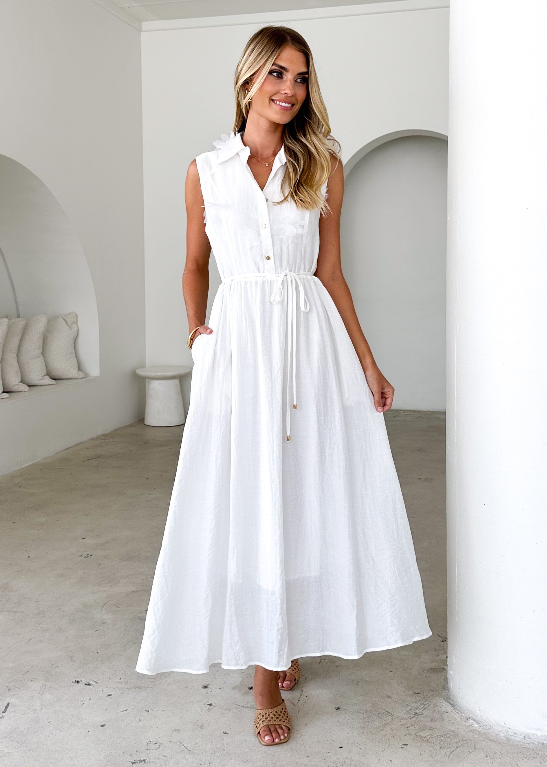 Jodi Maxi Dress - Off White