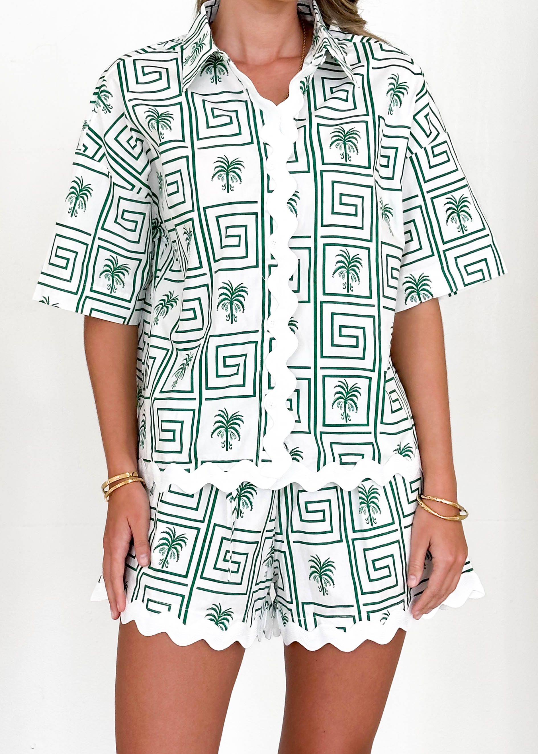 Amerro Shirt - Green Palm