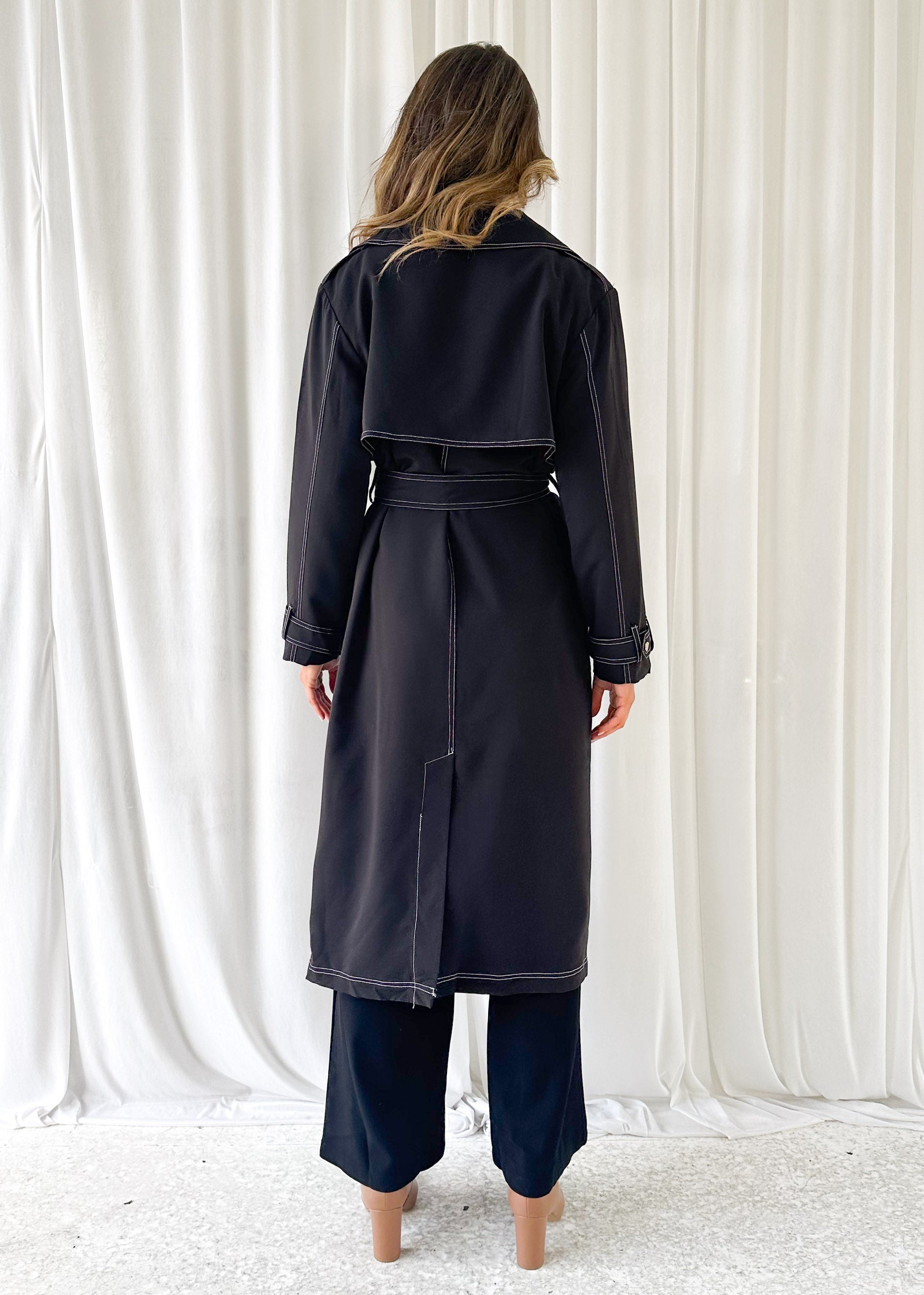 Jaidie Trench Coat - Black