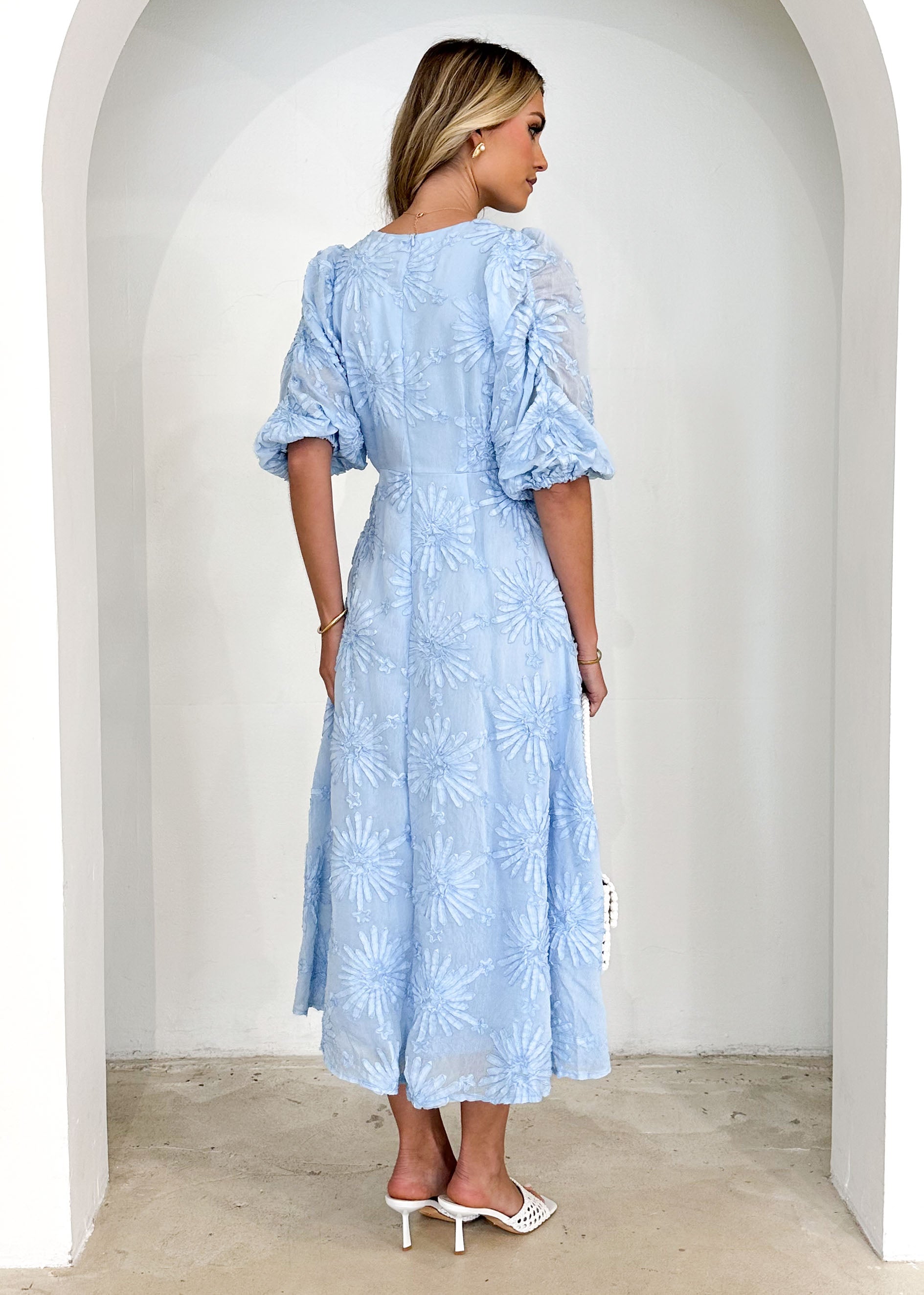 Bayside Midi Dress - Powder Blue