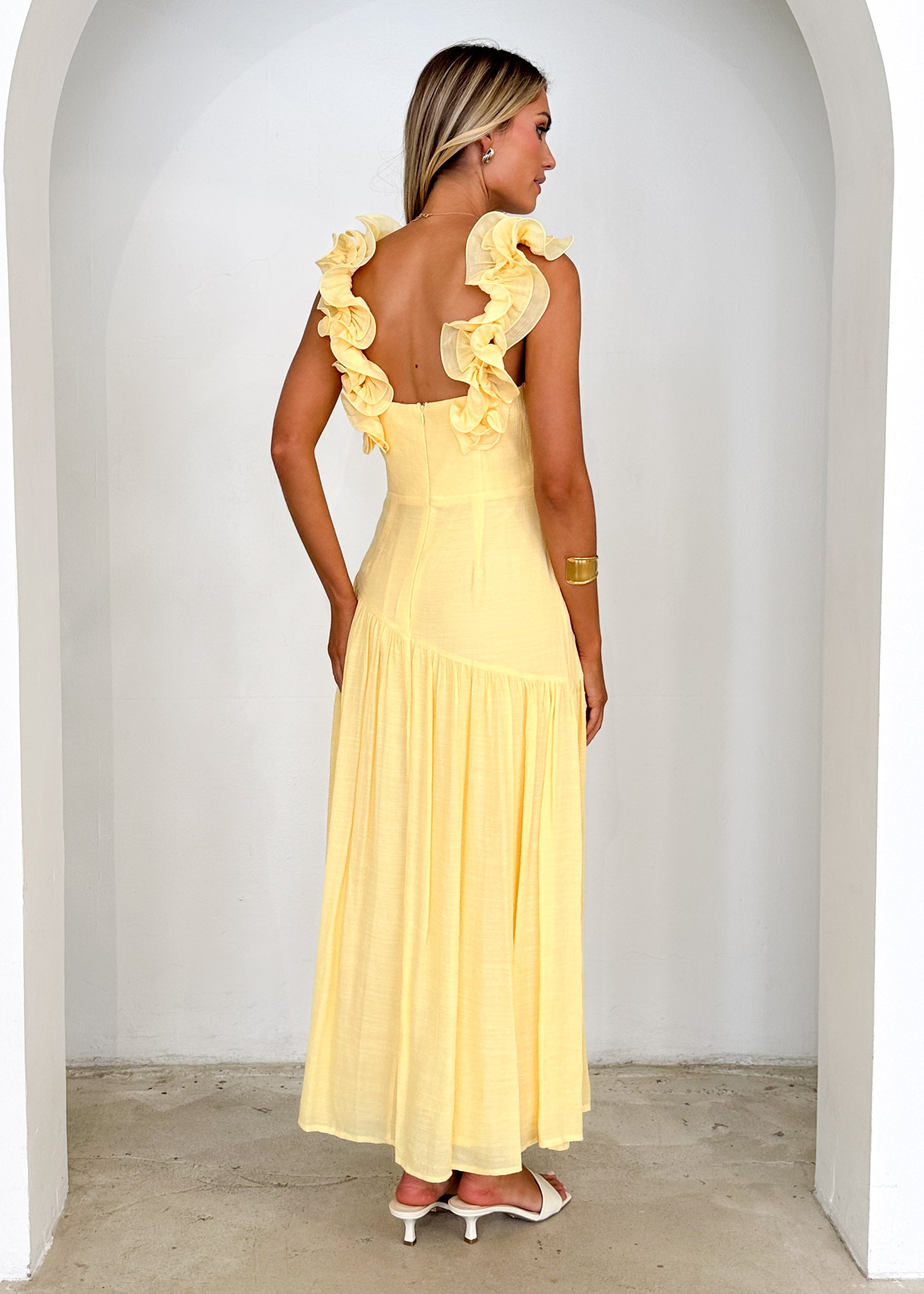 Allara Maxi Dress - Lemon