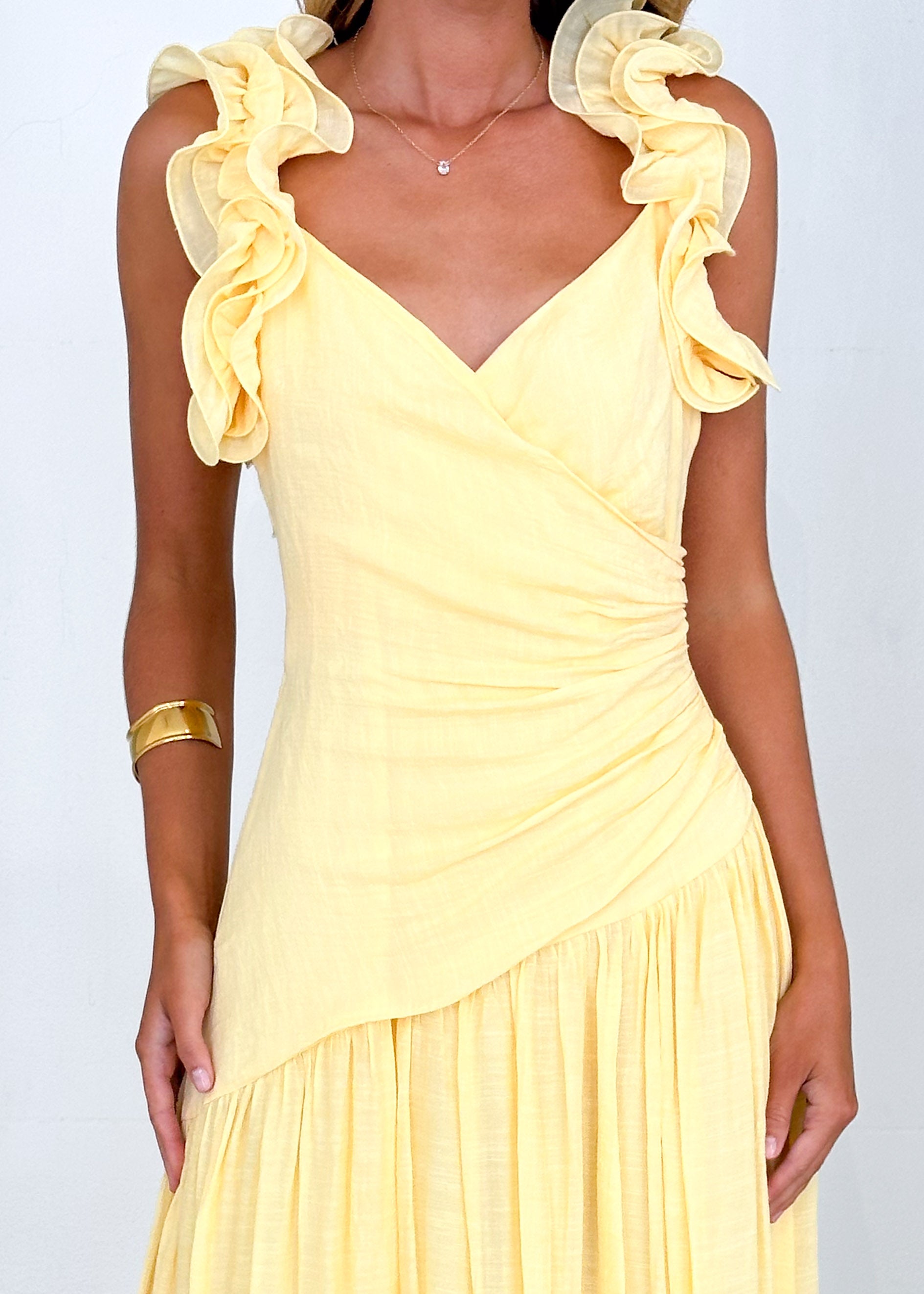 Allara Maxi Dress - Lemon