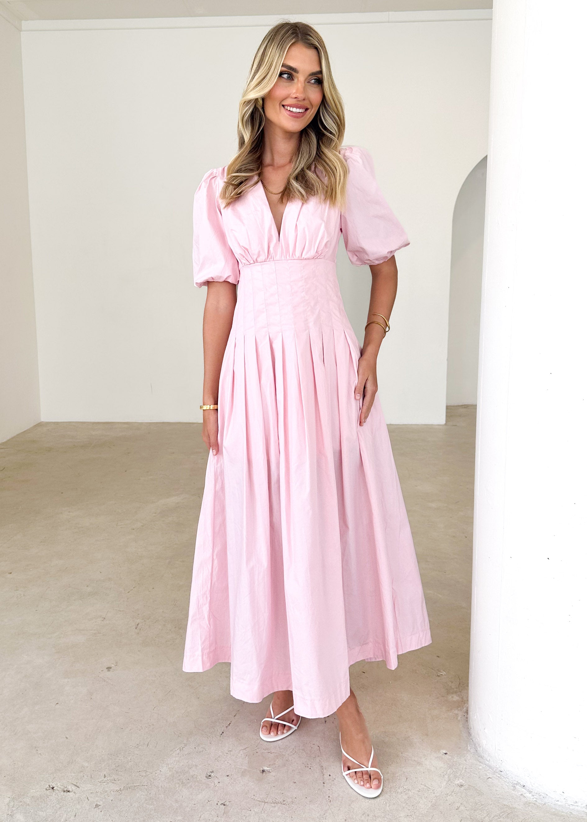 Astryd Midi Dress  - Blush