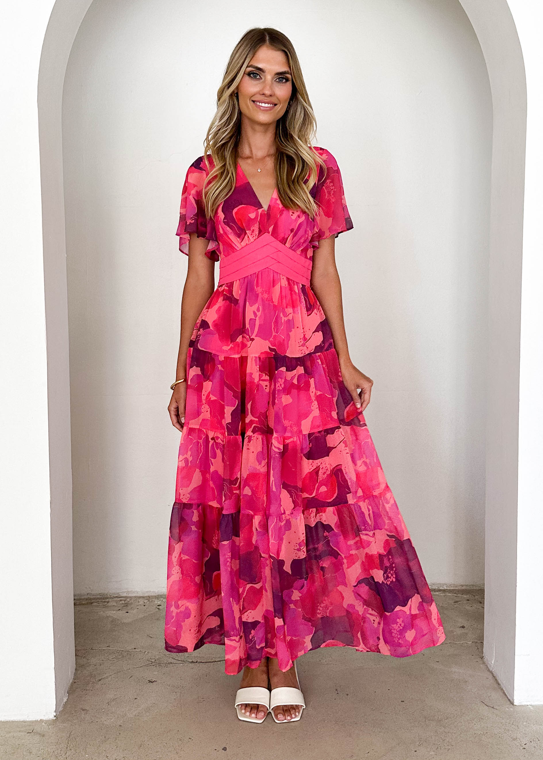 Gracelands Maxi Dress - Magenta Rush