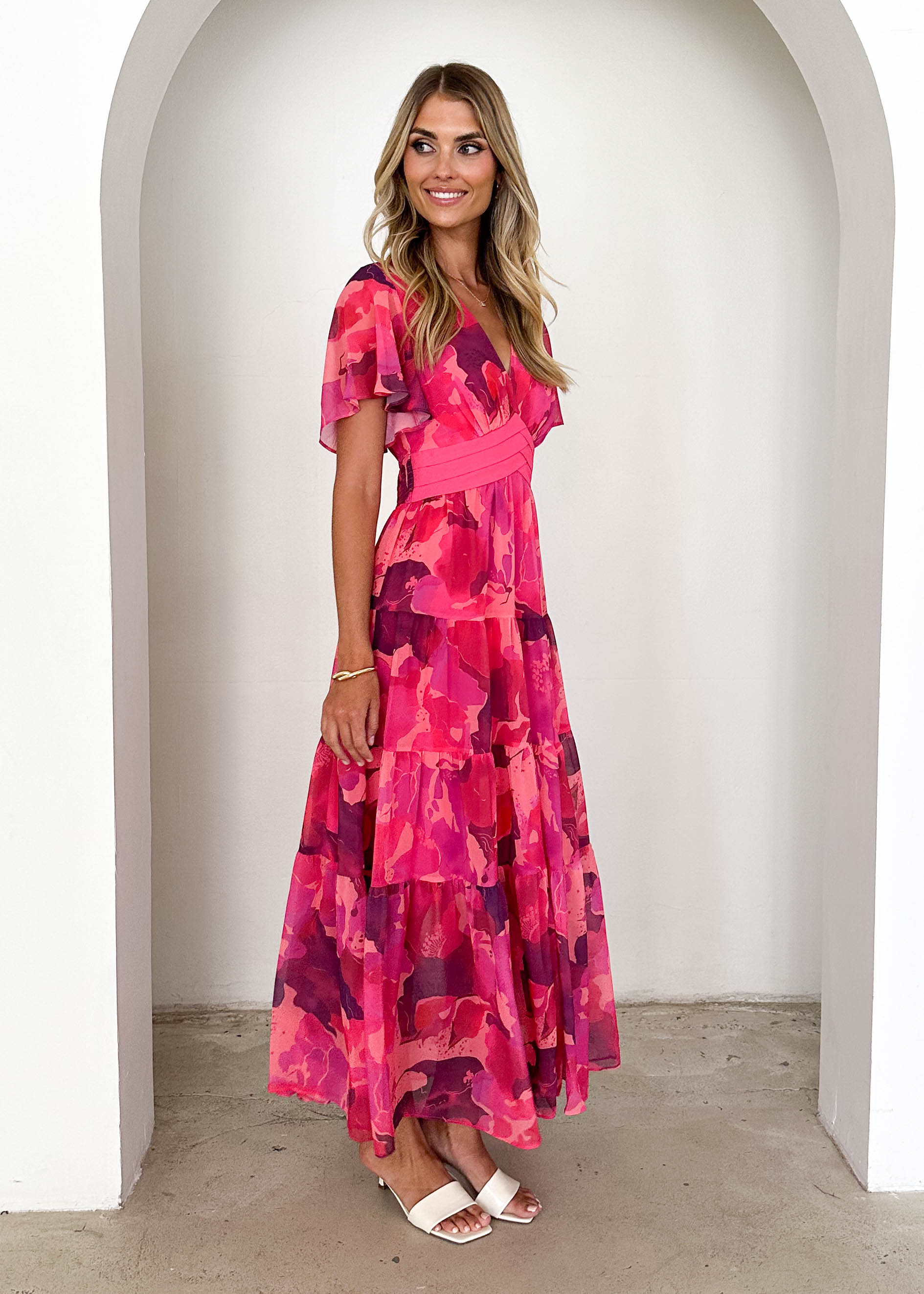 Gracelands Maxi Dress - Magenta Rush