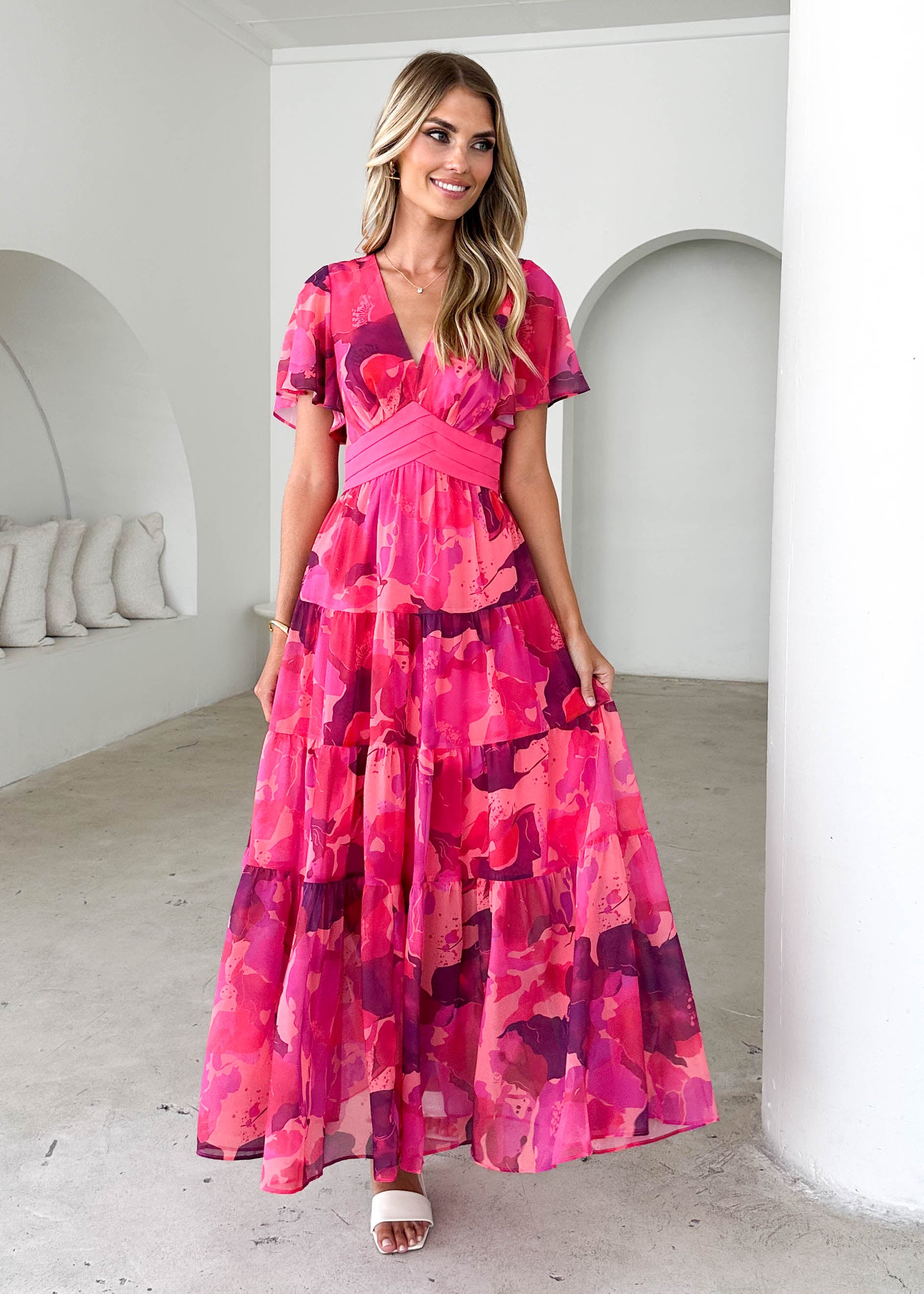 Gracelands Maxi Dress - Magenta Rush