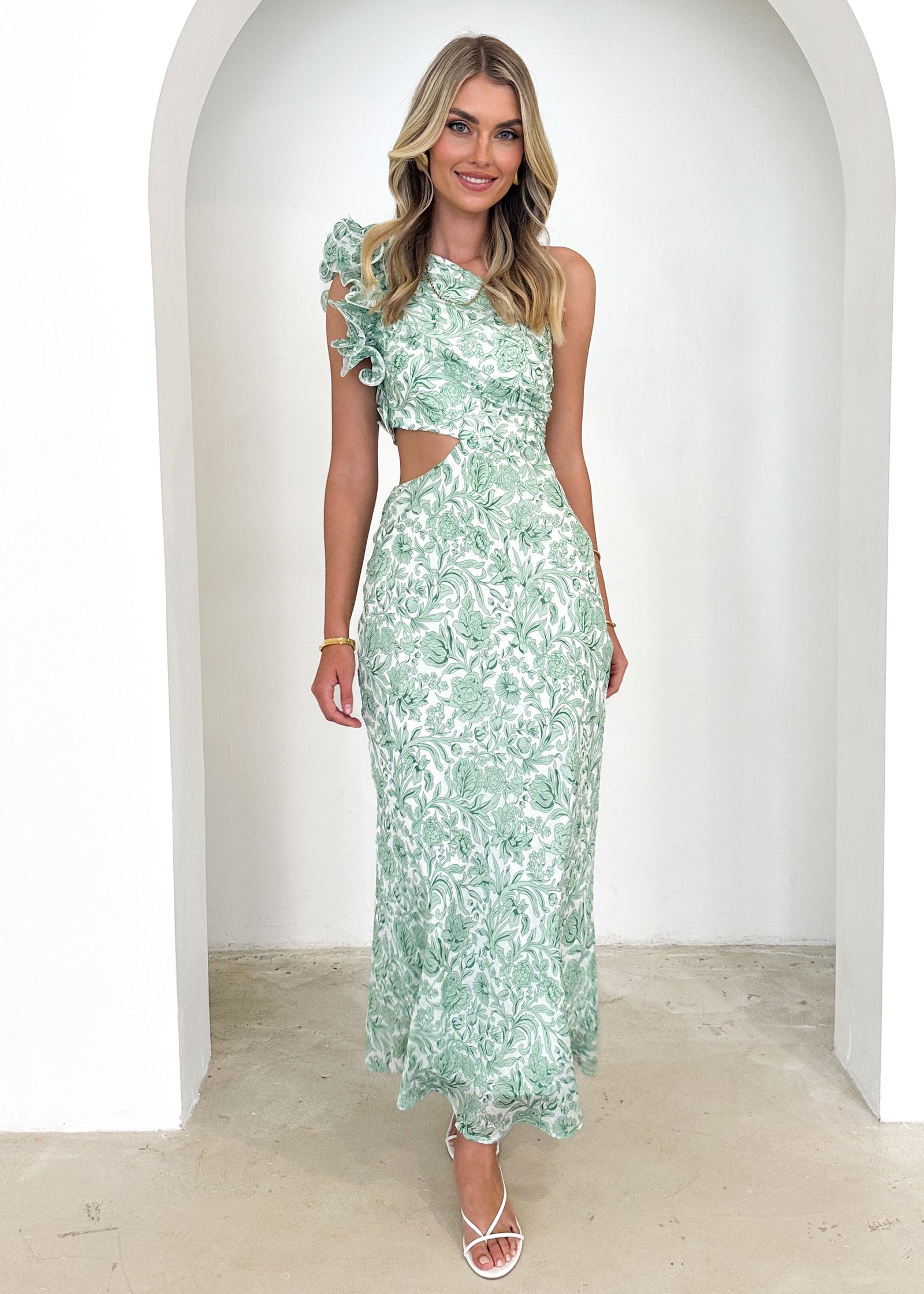 Shop Green Midi Dresses - Gingham & Heels