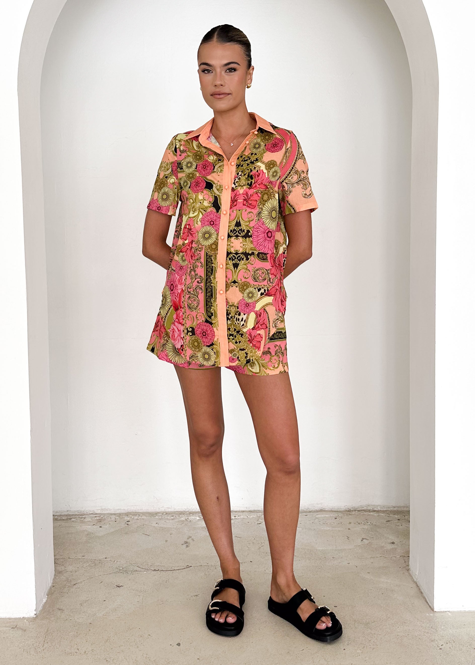 Mara Shirt - Peach Lucia