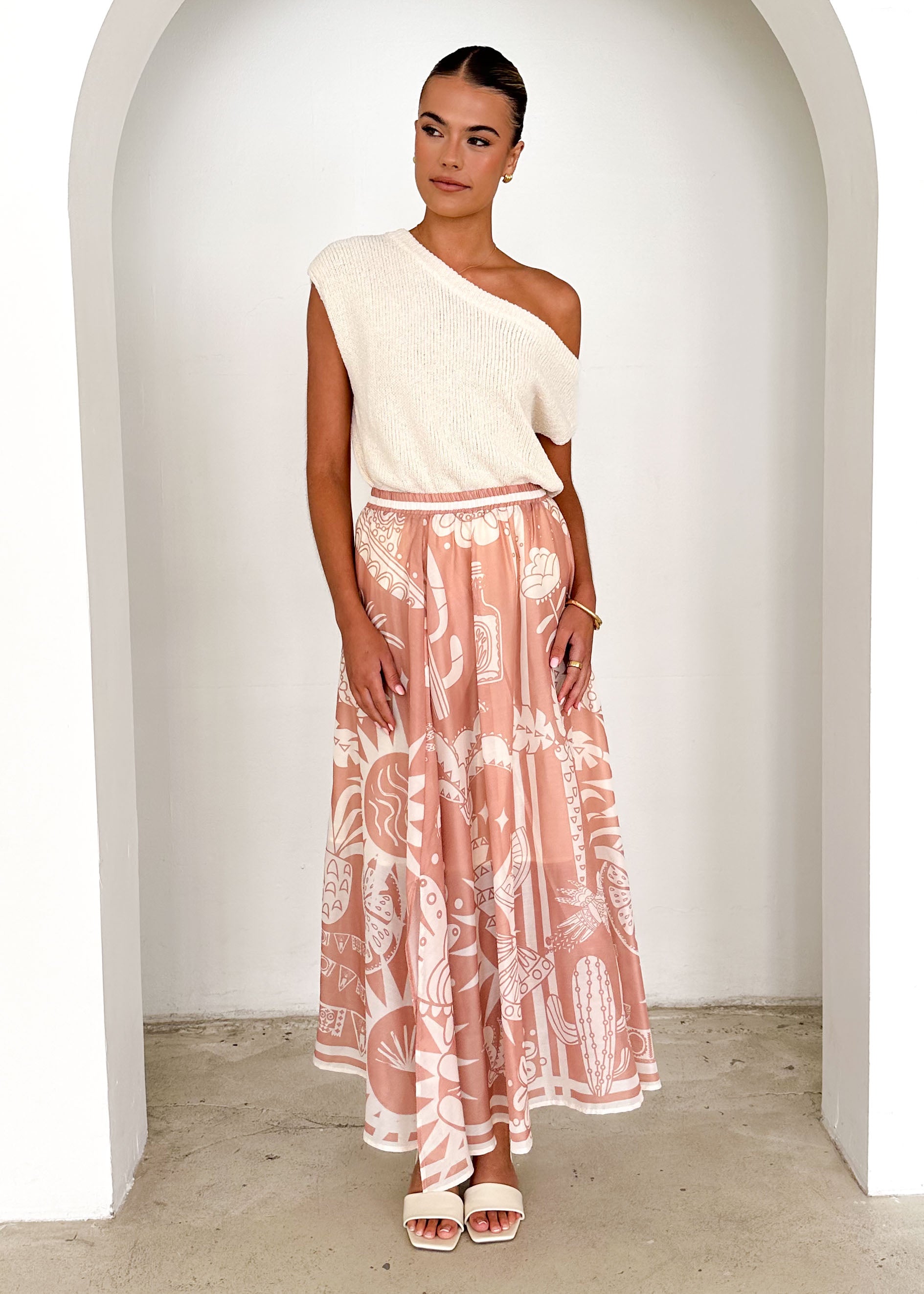 Keana Maxi Skirt - Sand Cabos