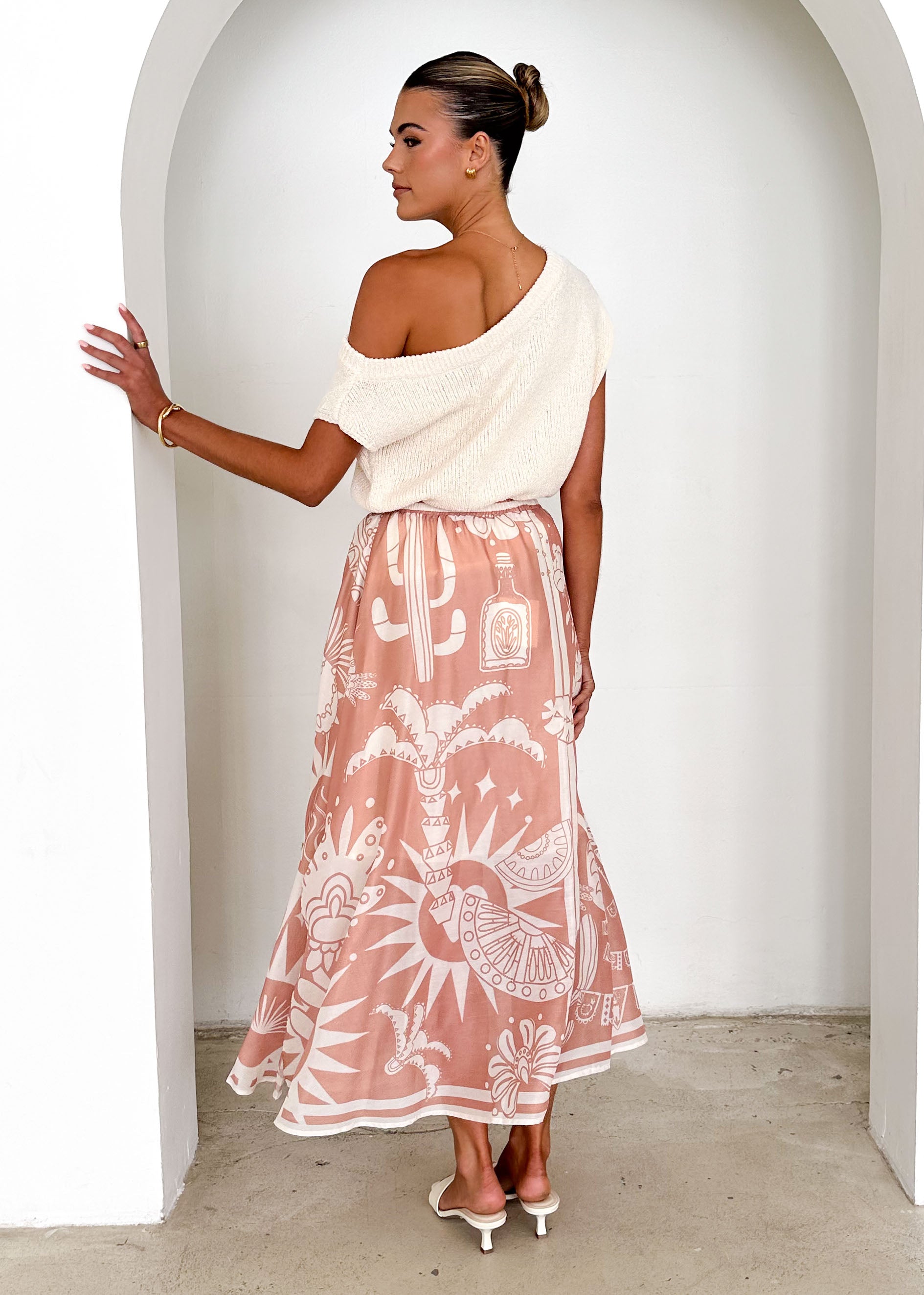 Keana Maxi Skirt - Sand Cabos