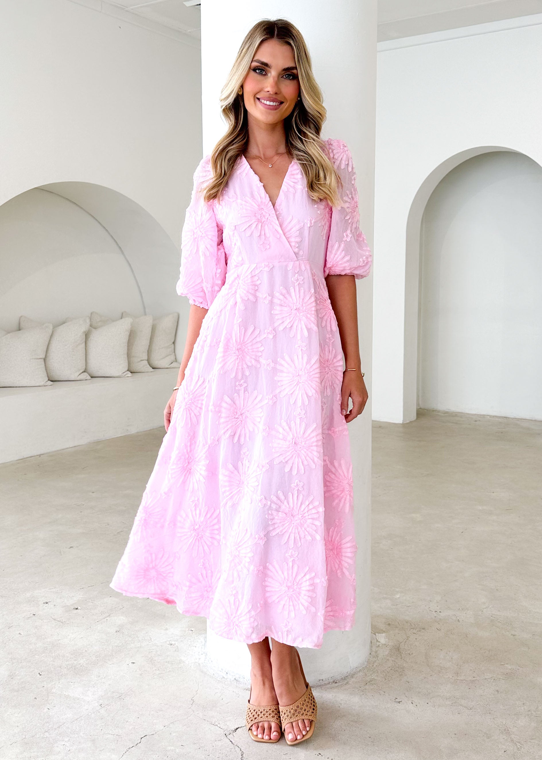 Bayside Midi Dress - Pink