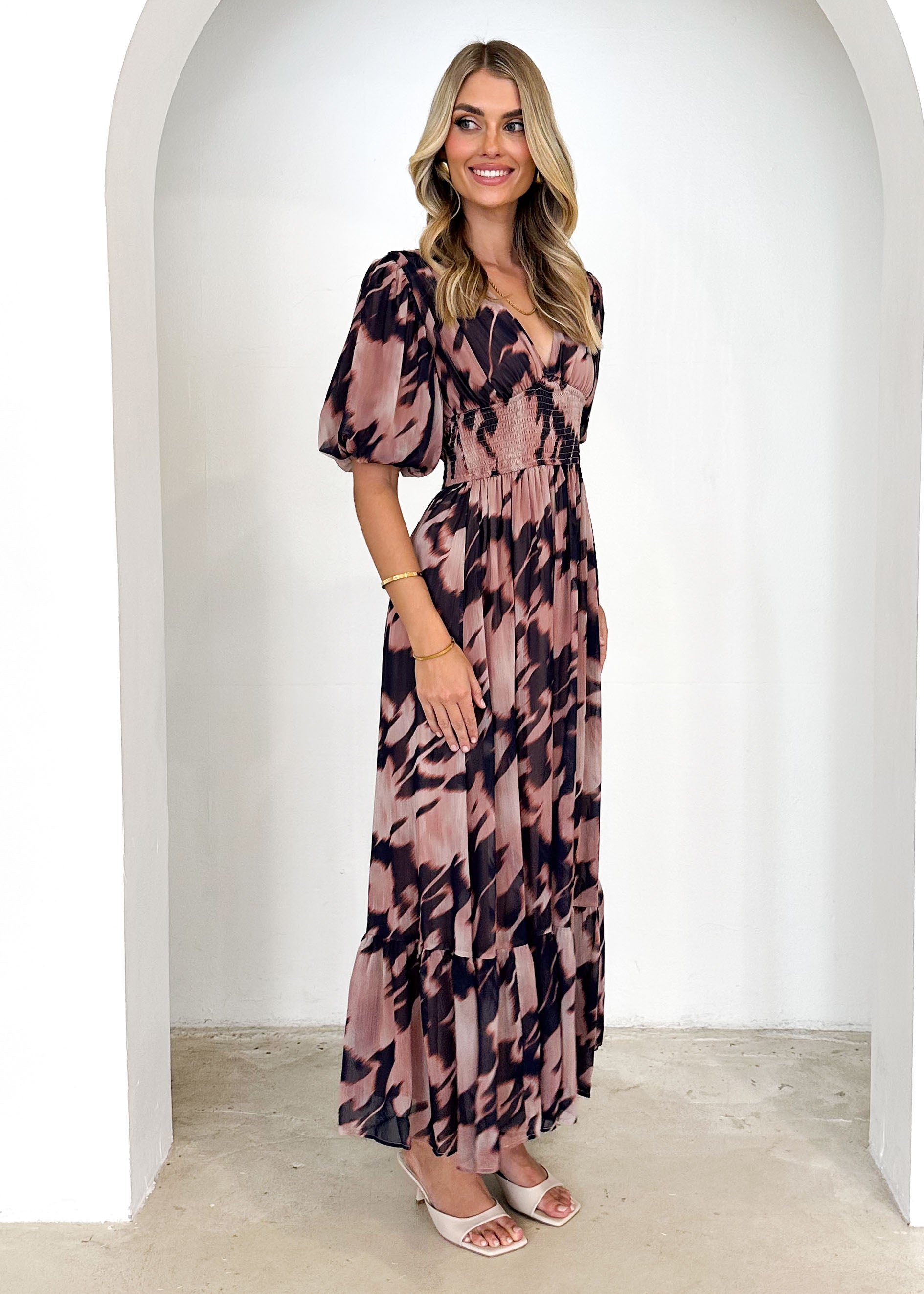 Boretta Maxi Dress - Blush Splash