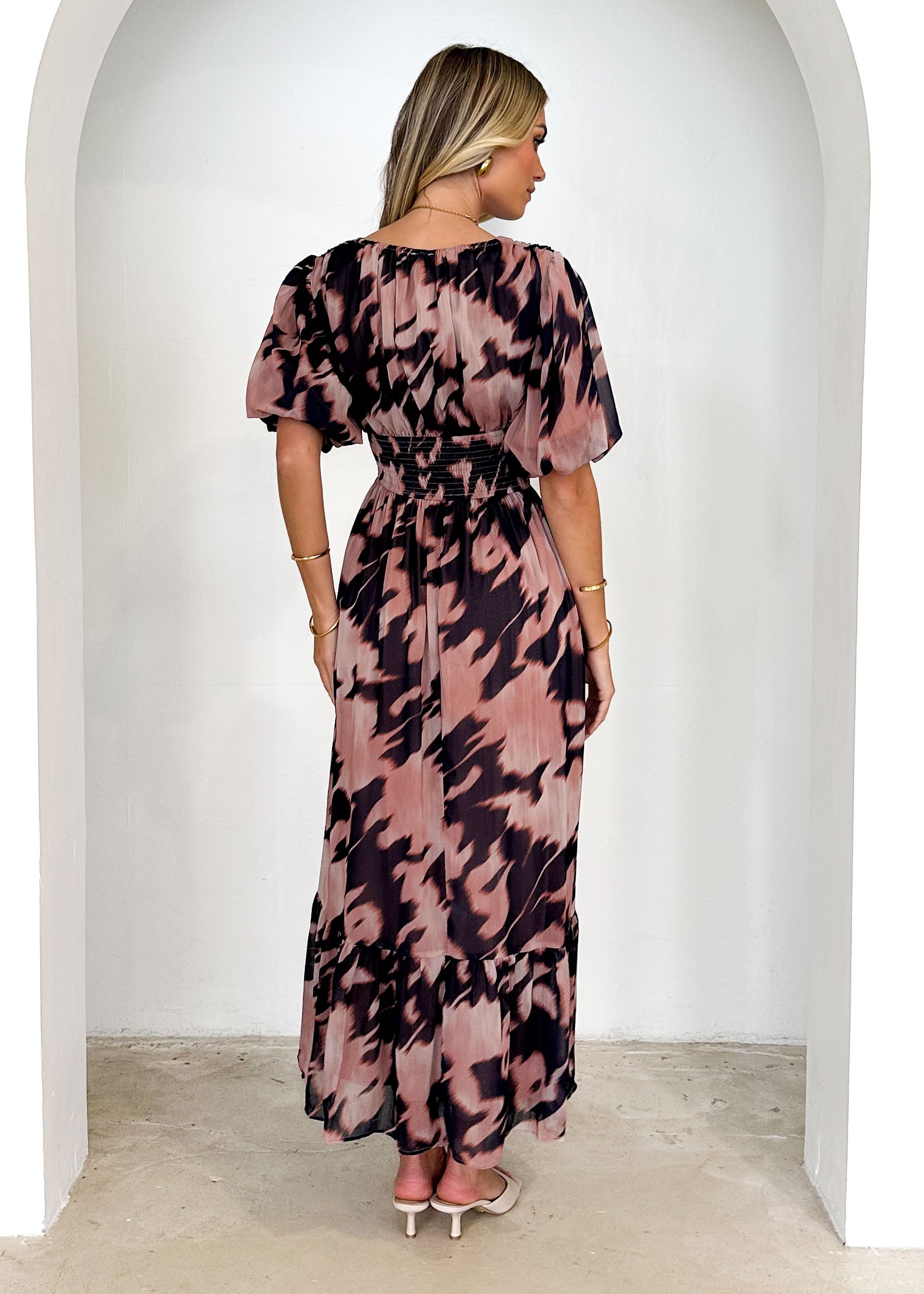 Boretta Maxi Dress - Blush Splash