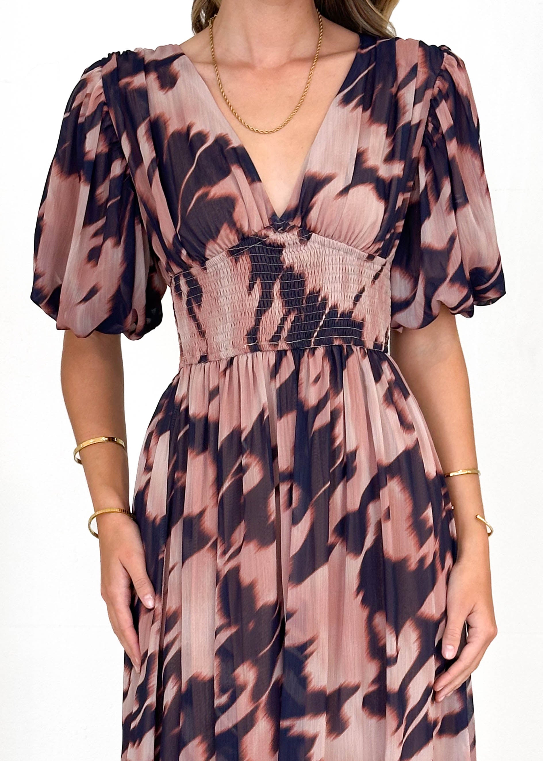 Boretta Maxi Dress - Blush Splash