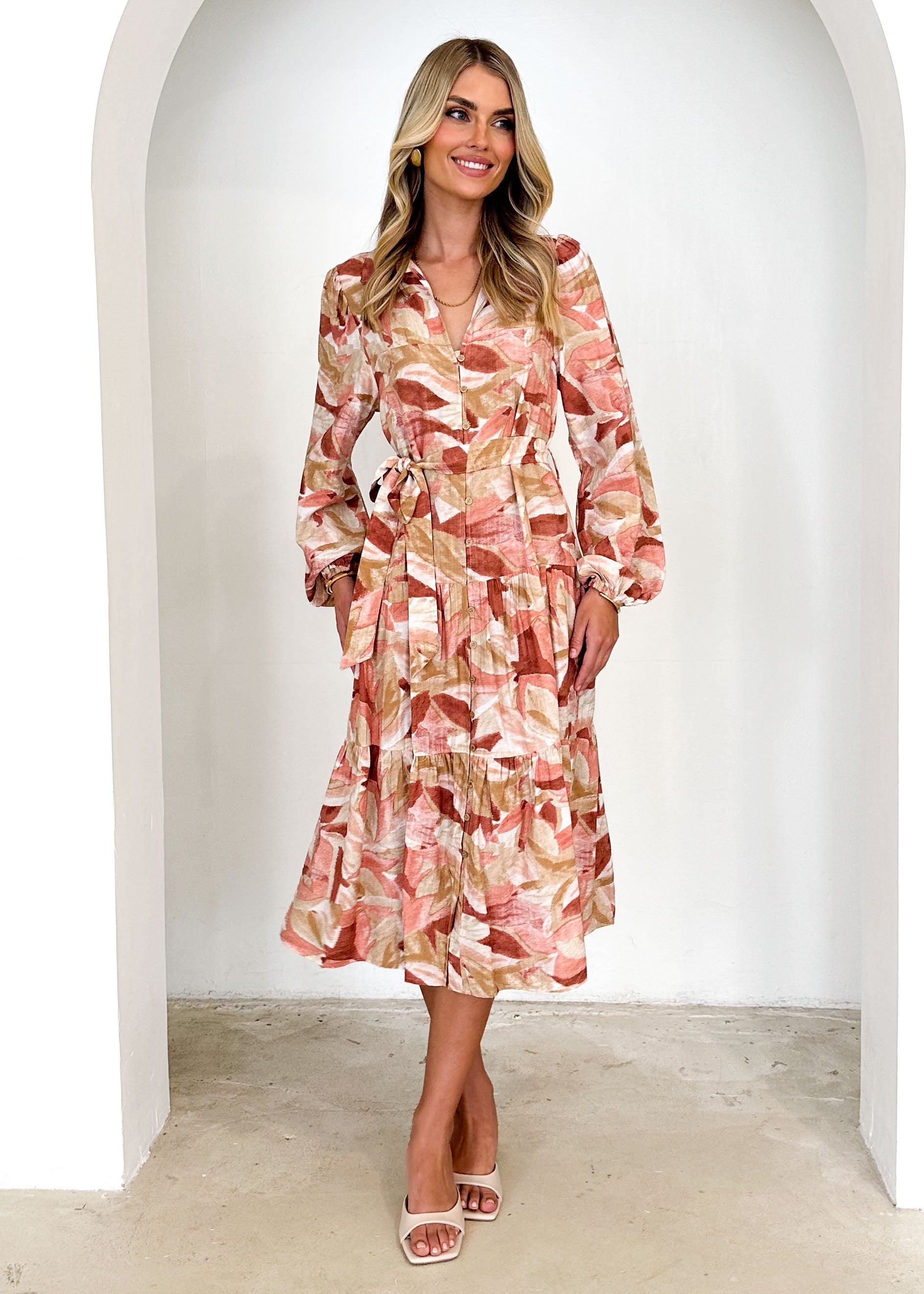 Eviely Maxi Dress - Rose Leaf